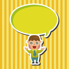 Office workers theme elements