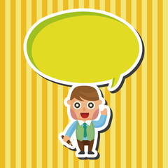 Office workers theme elements
