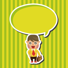 Office workers theme elements