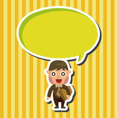 Office workers theme elements