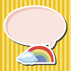 weather rainbow theme elements