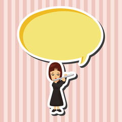 character musician flutist theme elements