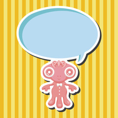 Space alien theme elements