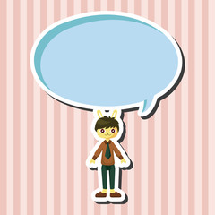 rabbit cartoon theme elements