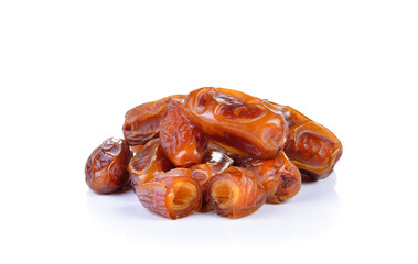 Dates  fruit isolated on white background