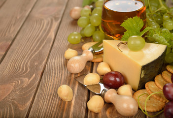 Grapes and cheese