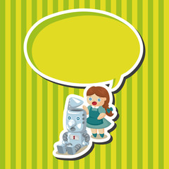 The Wizard of Oz cartoon theme elements