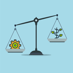 Progress and prosperity on scales, business success