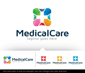 Medical Care Logo Design Template Vector