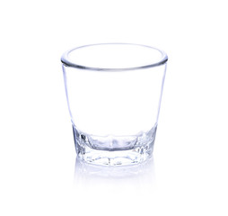 Empty glass isolated on white background