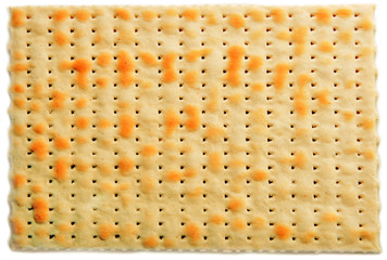 Matzo for Passover isolated on white
