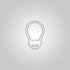 Led lamp, vector bulb, isolated