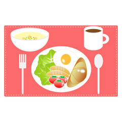 食べ物(洋朝食セット)