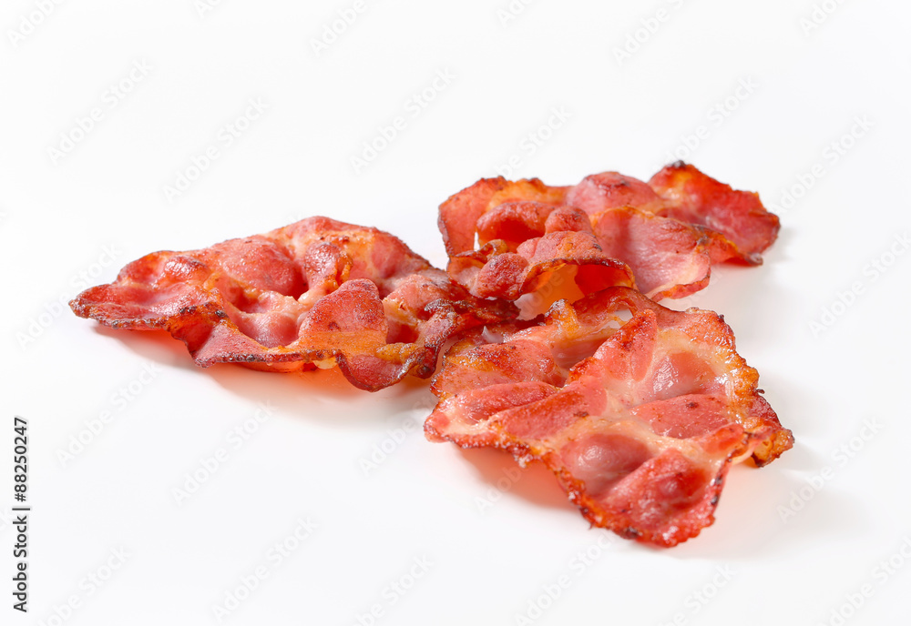 Poster crispy slices of bacon