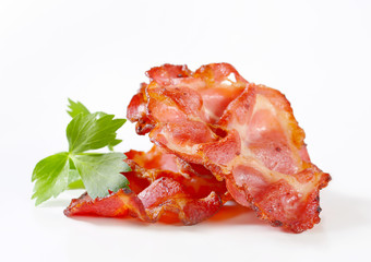 Crispy slices of bacon