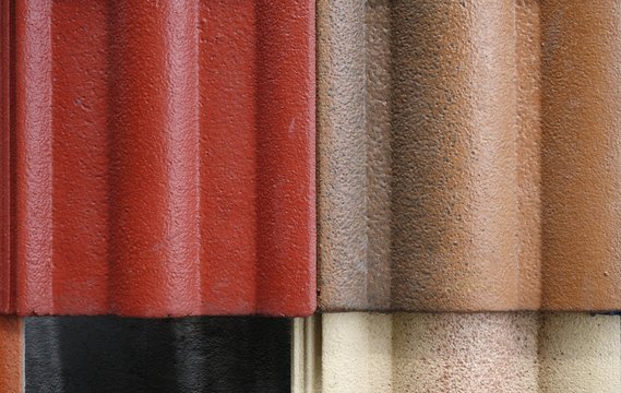 Abstract background of overlapping roof tiles