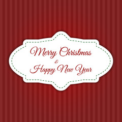 Vector Merry Christmas and New Year background