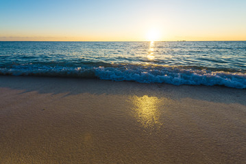 Twilight sunsets and beautiful beaches, Okinawa, Japan