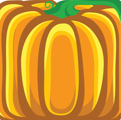 Pumpkin background.Vector orange illustration