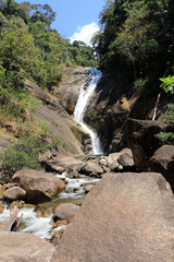Waterfalls flowing in nature Brightest Day   
