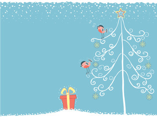 Christmas winter card
