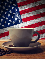 coffee and flag