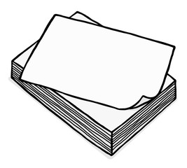 pile of white paper