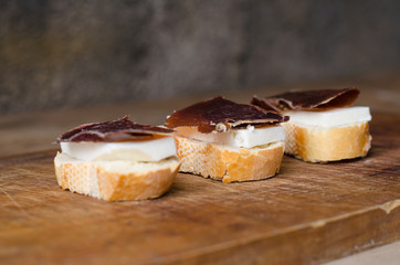 Smoked and dried beef meat