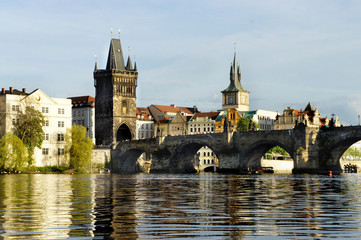 Obraz premium Beautiful view of Charles bridge, Prague
