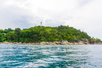 Fototapeta premium Tropical rock island, Andaman sea