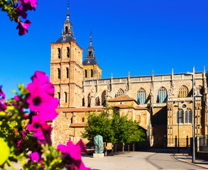  Cathedral of Astorga in summer