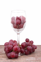 Grapes in glass