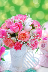 romantic rose bouquet for wedding