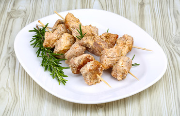 Chicken skewers