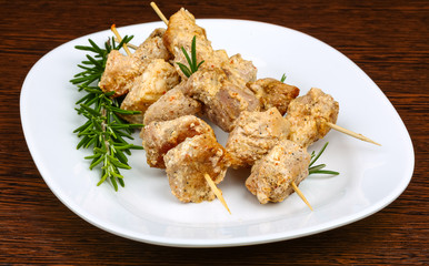 Chicken skewers