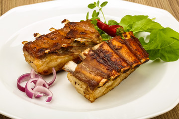 Roasted lamb ribs