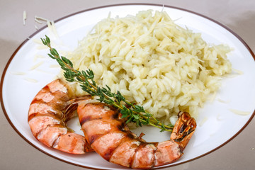 Risotto with prawn