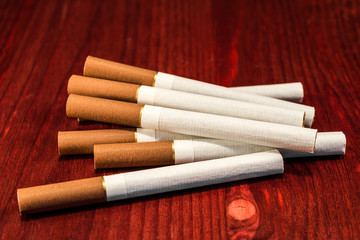 Cigarettes on the table