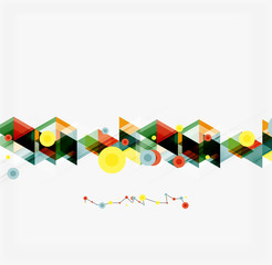 Clean colorful unusual geometric pattern design