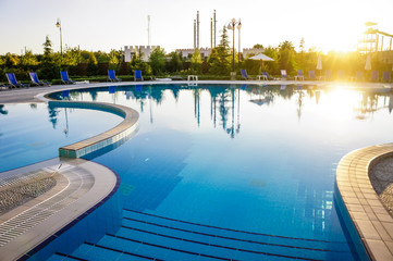 Hotel swimming pool in Krym