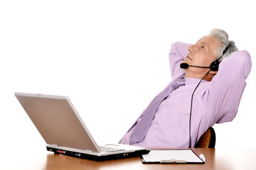  businessman with laptop