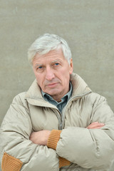 Thoughtful senior man