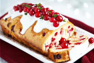 Cranberry Cake for Christmas