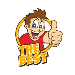 cartoon guy thumbs up