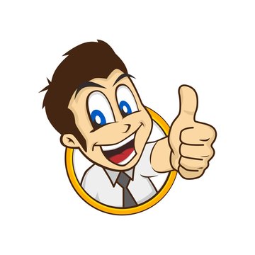 recommend clip art: cartoon guy thumbs up