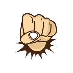fist hand cartoon
