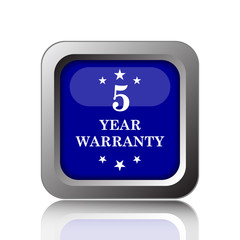 5 year warranty icon