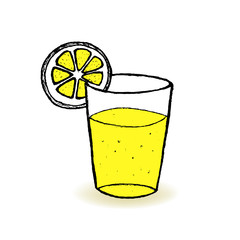 A glass of lemonade, vector illustration