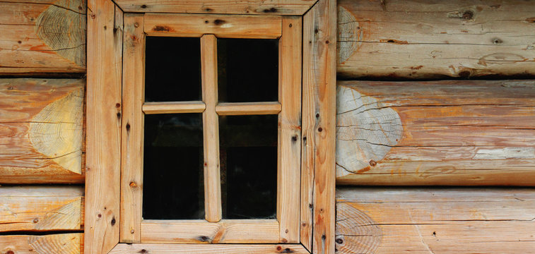 old wooden houses window (background)