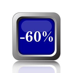 60 percent discount icon